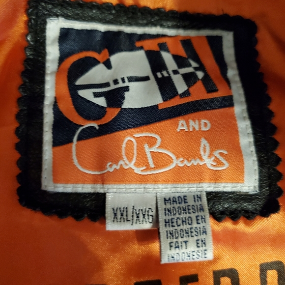 2XL LEATHER CHICAGO BEARS COAT - Picture 9 of 9